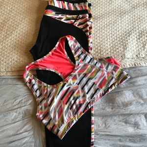 Fabletics matching Bra and Crops